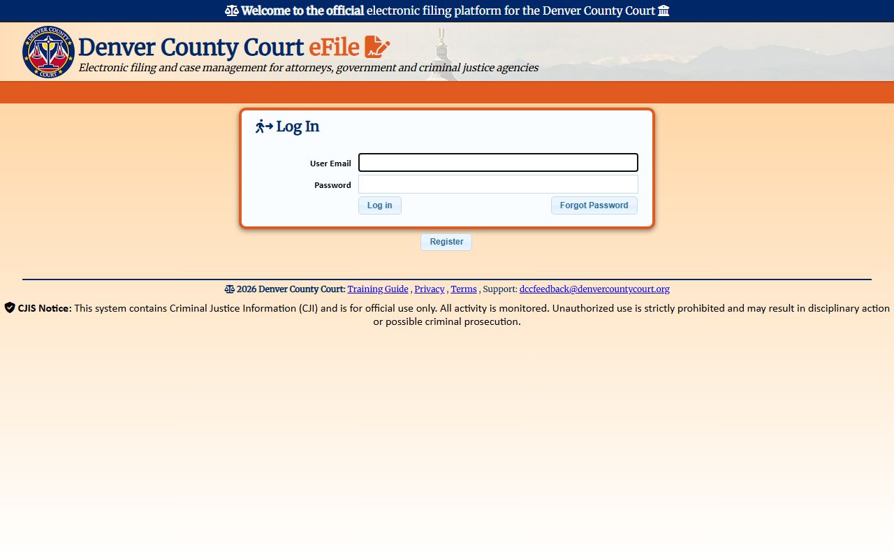 Denver County Court records e-filing GovAccess system